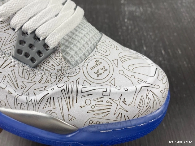 1st Kicks Shoes 705333-105 30th 4 Jordan Retro Laser Anniversary 0712